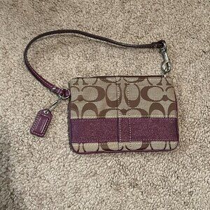 Coach Signature Wristlet
